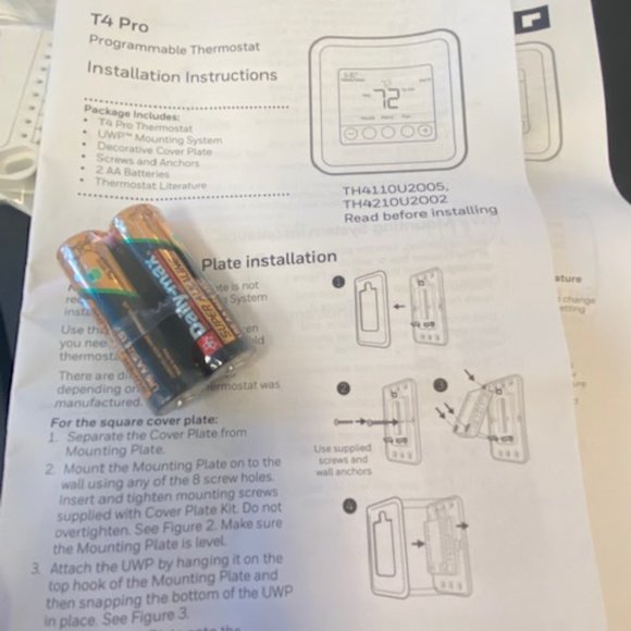 Honeywell TH4110U2005/U T4 Pro Program Mable Thermostat, White - Picture 5 of 5